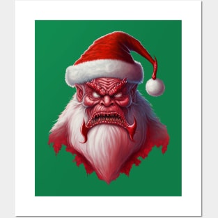 Monster Santa Posters and Art